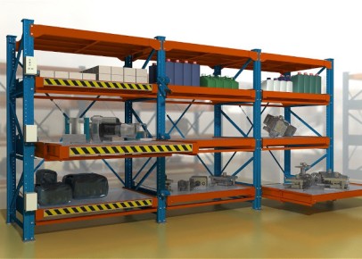 Стеллажи с выкатными платформами